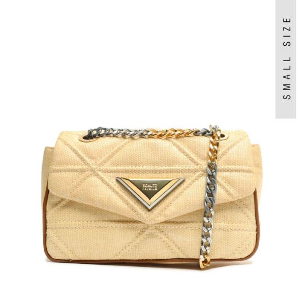 Schutz | New 944 Straw Crossbody-Wood