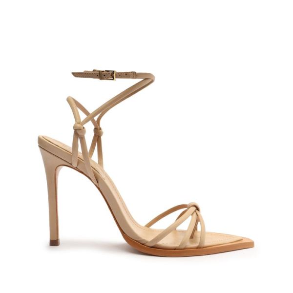 Schutz | Abby Leather Sandal-Light Beige