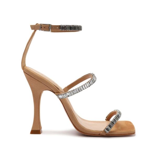 Schutz | Nellina Nubuck Sandal-Light Nude