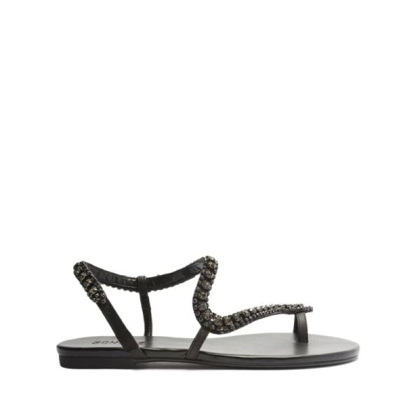 Schutz | Court Leather Sandal-Black