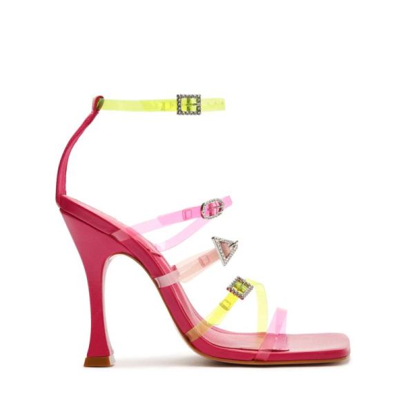 Schutz | Noelle Vinyl Sandal-Sweet Rose