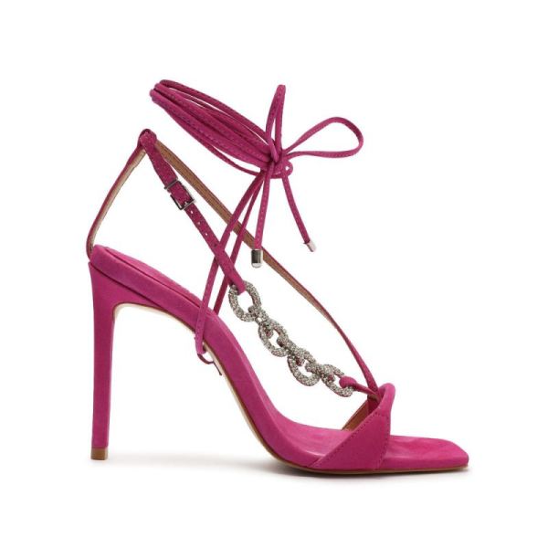 Schutz | Vikki Glam Nubuck Sandal-Very Pink