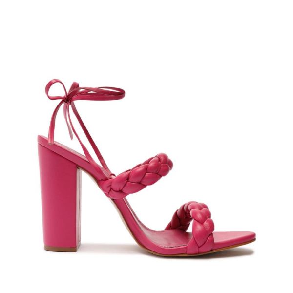 Schutz | Zarda High Block Sandal-Hot Pink