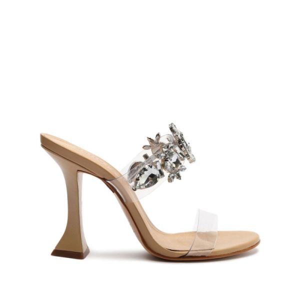 Schutz | Laureen Vinyl&Crystal Sandal-Light Wood