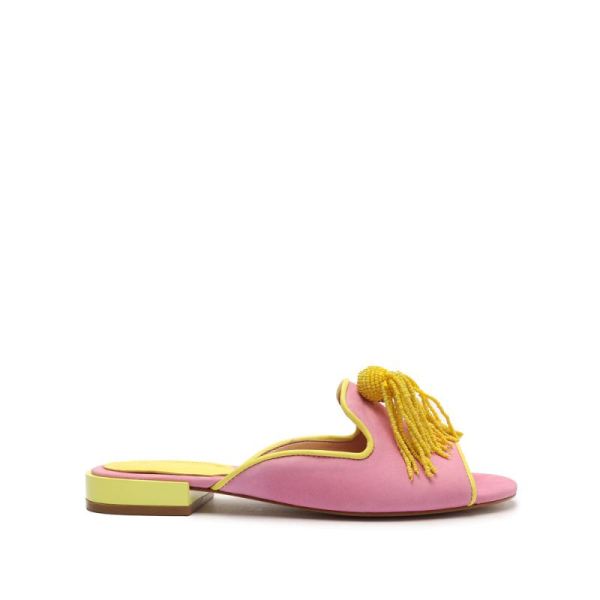 Schutz | Jannis Nubuck&Nappa Leather Sandal-Club Rose