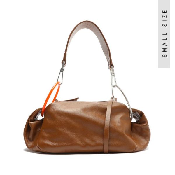 Schutz | Paris Leather Crossbody-Dark Caramel