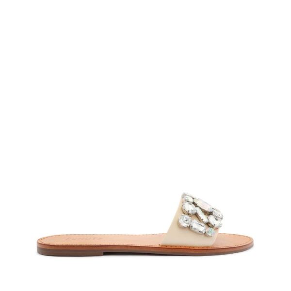 Schutz | Jolie Nappa Leather Sandal-Eggshell