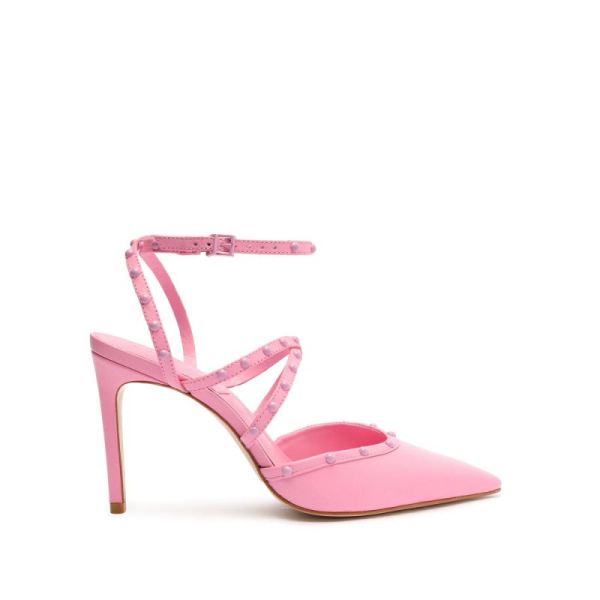 Schutz | Anne Nappa Leather Pump-Club Rose