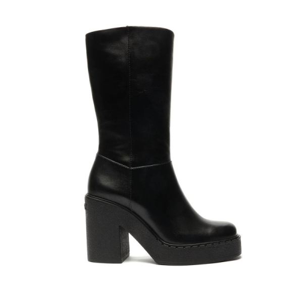 Schutz | Britt Up Leather Boot-Black