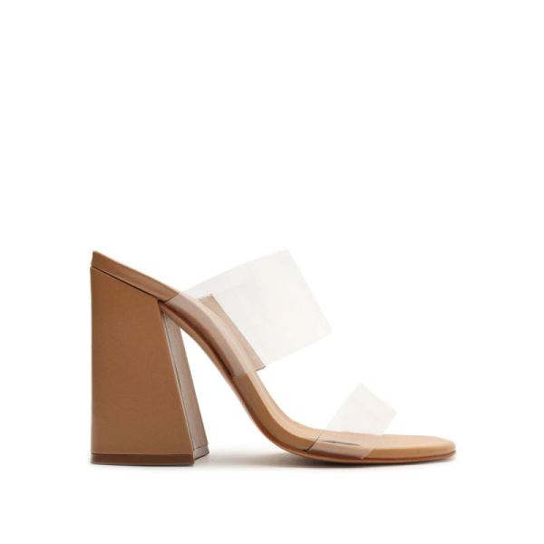 Schutz | Victorie High Block Sandal-Beige