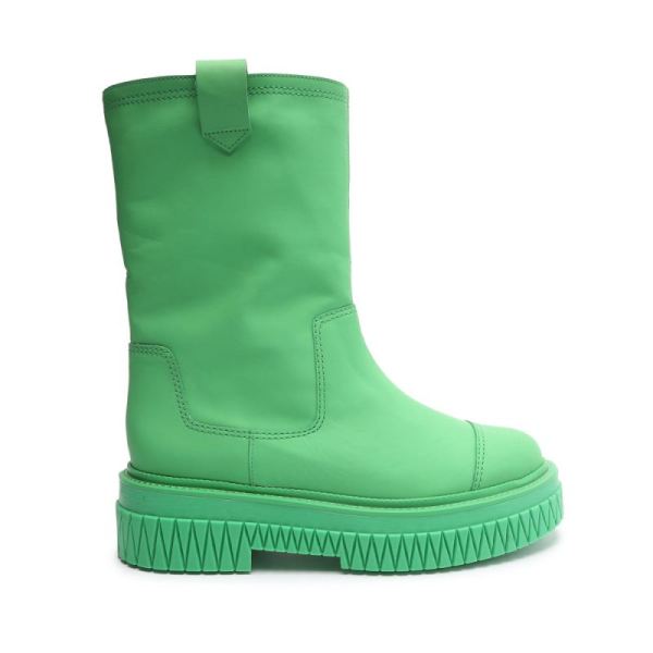 Schutz | Jacy Leather Boot-Gianni Green