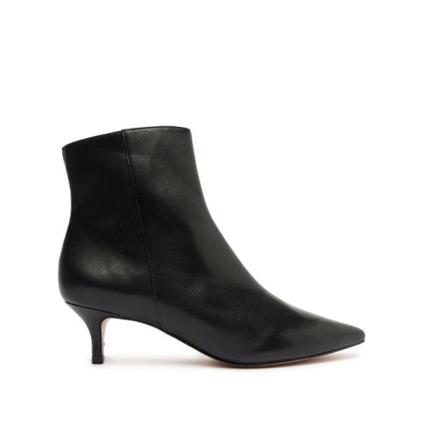 Schutz | Mikki Low Leather Bootie-Black