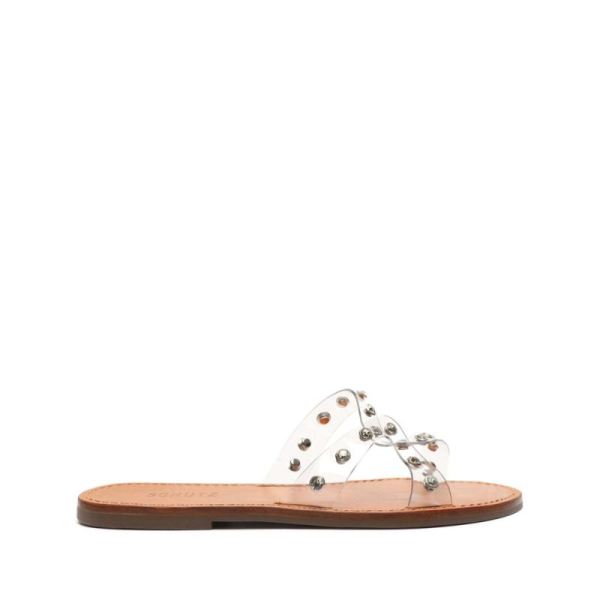 Schutz | Cathryn Vinyl Sandal-Clear