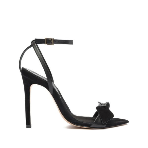 Schutz | Elora Leather Sandal | Stiletto Heel -Black