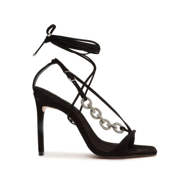 Schutz | Vikki Glam Nubuck Sandal-Black