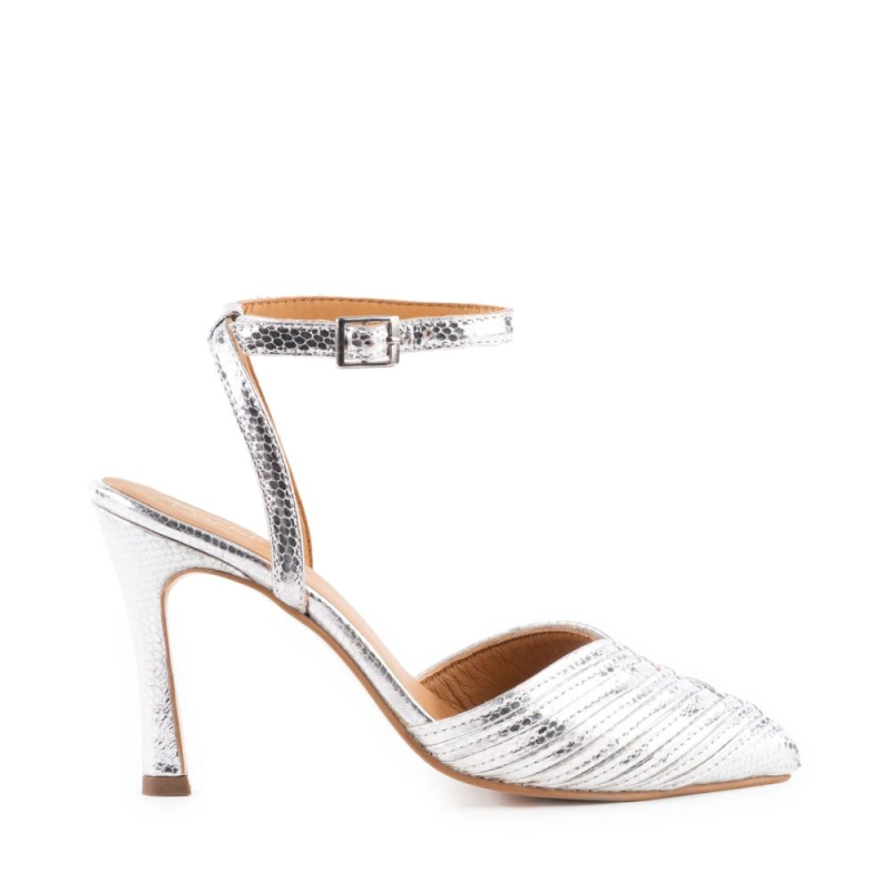 Free Delivery Seychelles | For Women | On To The Next Heel-Silver