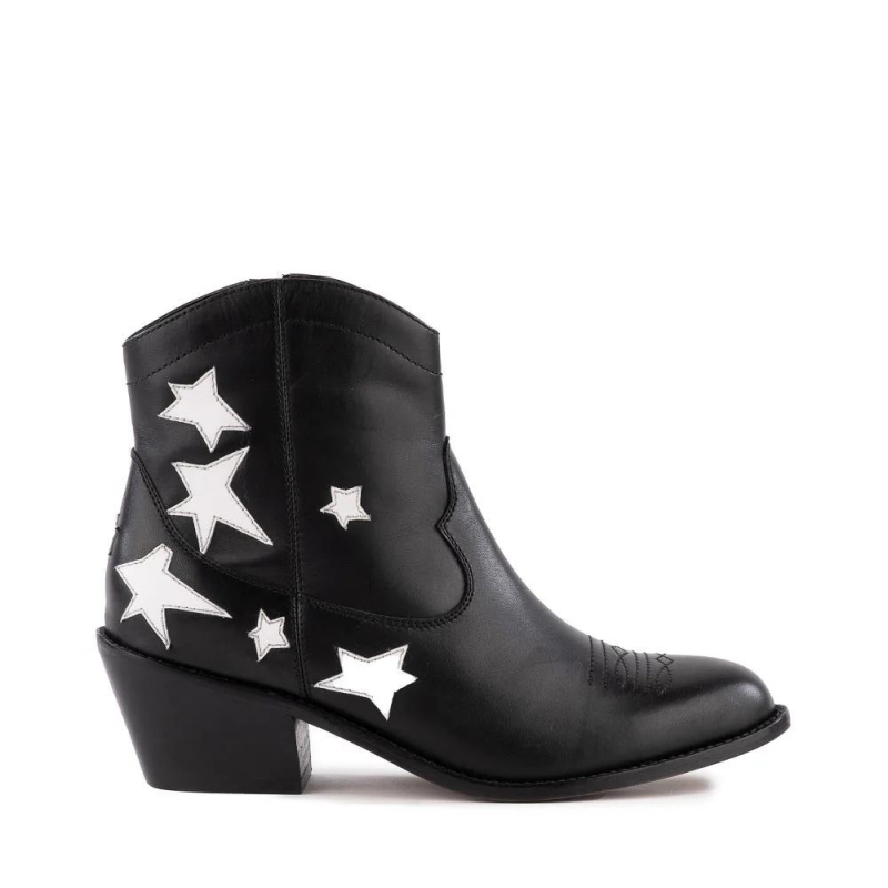 Free Delivery Seychelles | For Women | Under The Stars Boot-Black/White