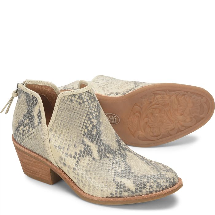 Sofft Women's Abena-Black Cream Snake Print (Animal Print)