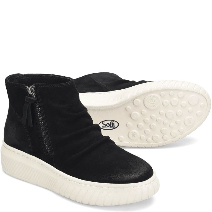 Sofft Women's Portland-Black Suede (Black)