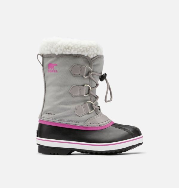 Sorel-Children's Yoot Pac Nylon Boot-Chrome Grey Black