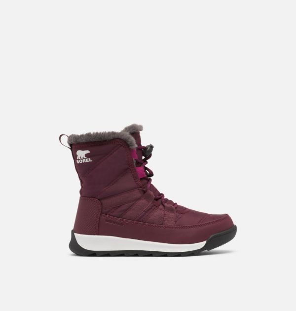 Sorel-Youth Whitney II Short Lace Boot-Epic Plum