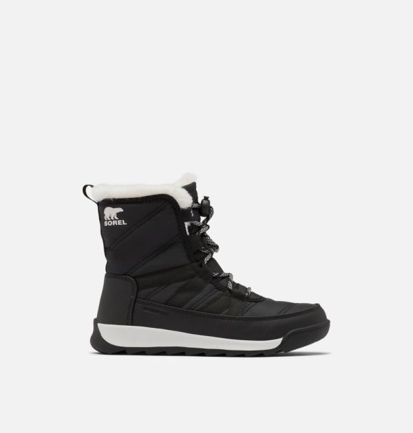 Sorel-Youth Whitney II Short Lace Boot-Black