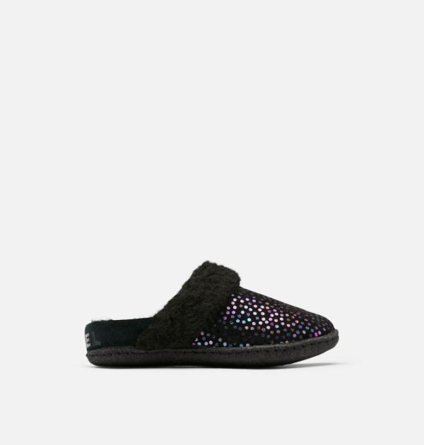 Sorel-Youth Nakiska Slide II Slipper-Black Black