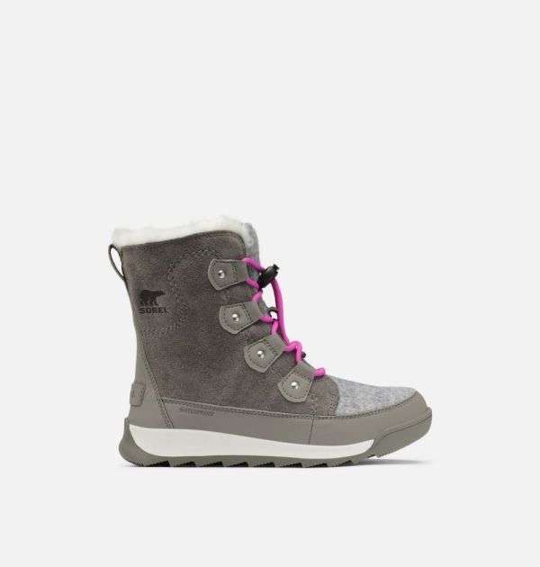 Sorel-Youth Whitney II Joan Lace Boot-Quarry Bright Lavender