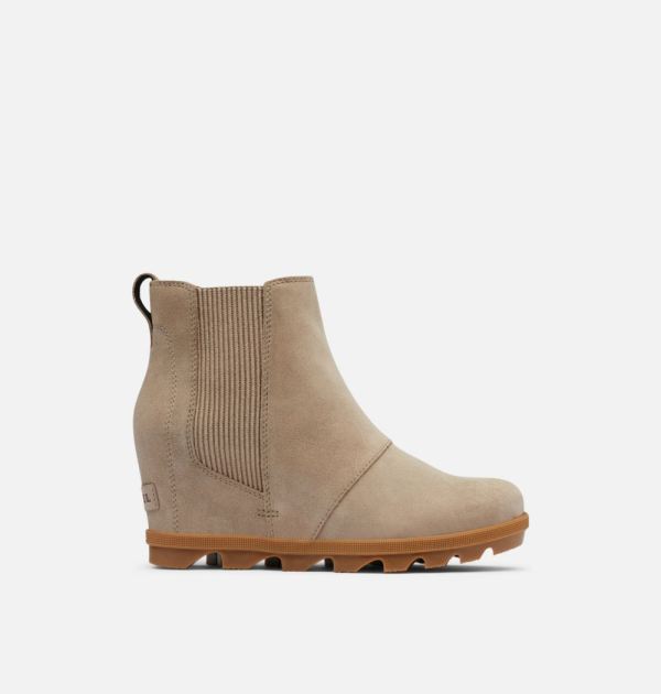 Sorel-Women's Joan Of Arctic Wedge II Chelsea Bootie -Omega Taupe Gum