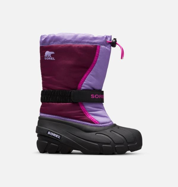 Sorel-Youth Flurry Boot-Purple Dahlia Paisley Purple