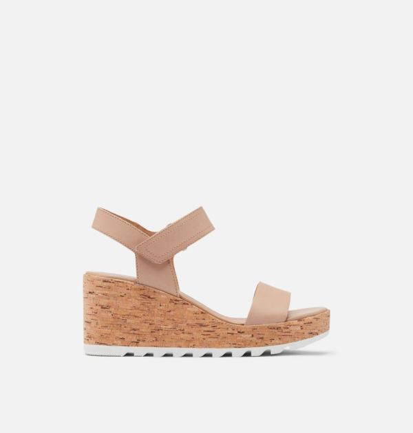 Sorel-Women's Cameron Wedge Sandal-Honest Beige