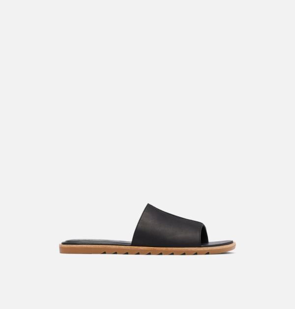 Sorel-Womens Ella II Block Slide-Black