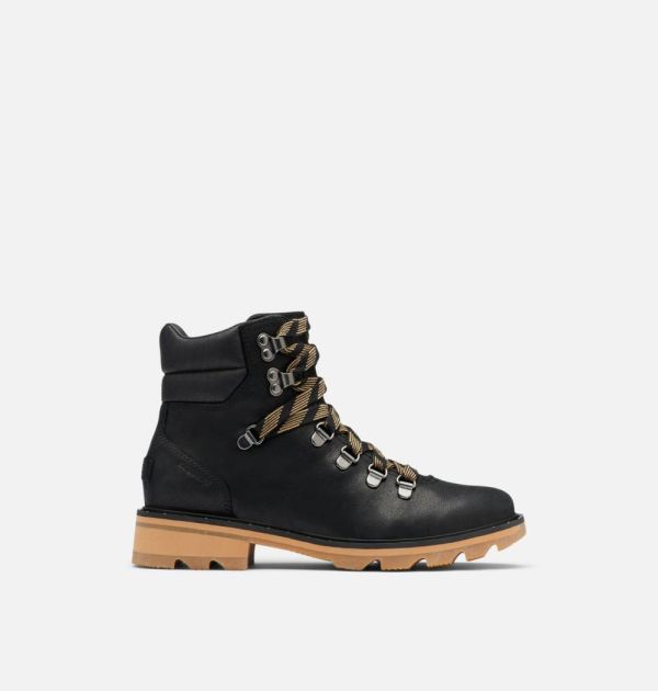 Sorel-Women's Lennox Hiker Bootie-Black Tawny Buff