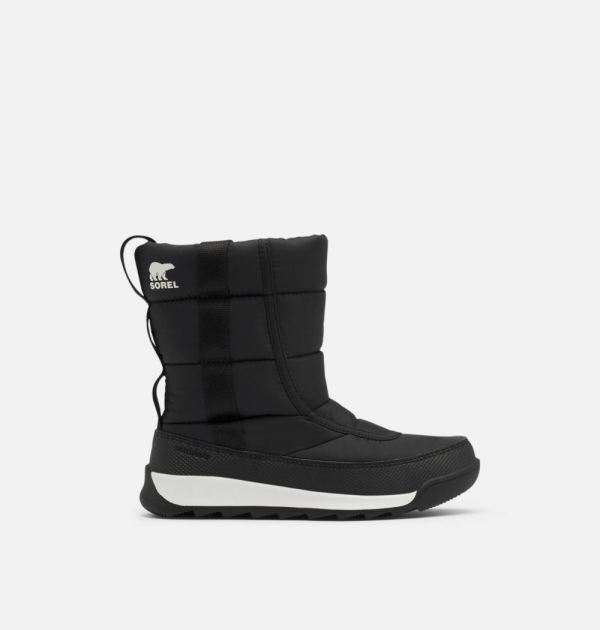 Sorel-Children's Whitney II Puffy Mid Boot-Black