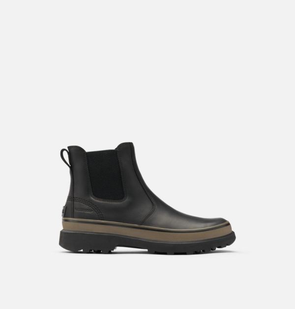 Sorel-Men's Caribou Chelsea Boot-Black Mud