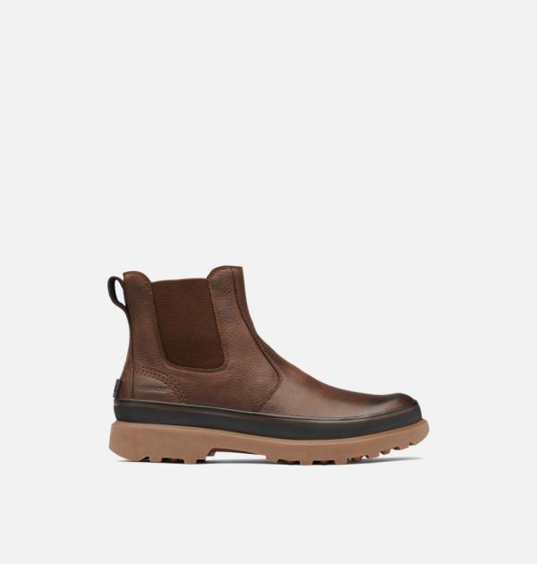 Sorel-Men's Caribou Chelsea Boot-Carafe Black