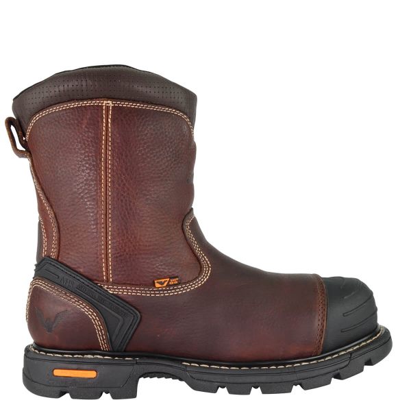 Thorogood Boots GEN-Flex2 Series - 8" Brown Composite Safety Toe - Side-zip Wellington