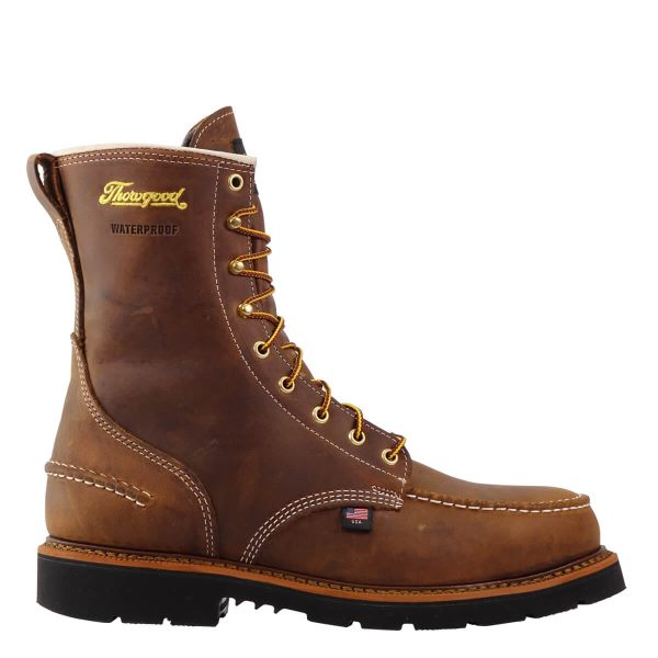 Thorogood Boots 1957 Series - Waterproof Safety Toe - 8" Crazyhorse Moc Toe - MAXWear90