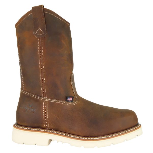 Thorogood Boots American Heritage - 11" Trail Crazyhorse Safety Toe - Pull-on Wellington