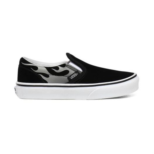 Vans Shoes | Suede Flame Classic Slip-On Youth (8-14 years) (Suede Flame) Black/True White