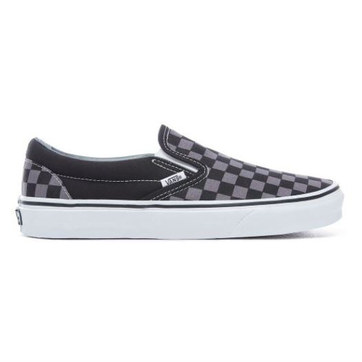 Vans Shoes | Checkerboard Classic Slip-On (Checkerboard) Black/Pewter