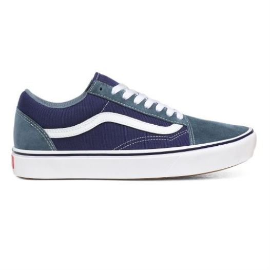Vans Shoes | Suede and Textile ComfyCush Old Skool (Suede/Textile) Blue Mirage/Blue Print
