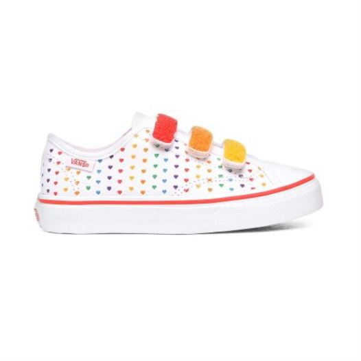 Vans Shoes | Chenille Style 23 V Youth (8-14 years) (Chenille) Rainbow Heart/True White