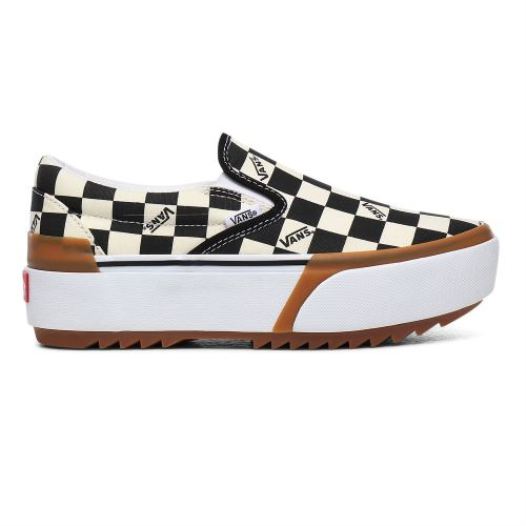 Vans Shoes | Checkerboard Classic Slip-On Stacked (Checkerboard) Multi/True White