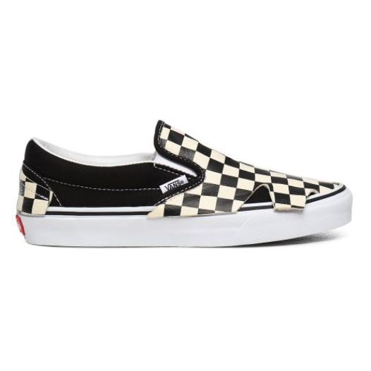 Vans Shoes | Classic Slip-On Origami Checkerboard/True White