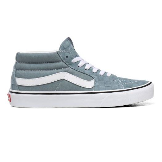 Vans Shoes | Deboss Checkerboard Sk8-Mid (Deboss Checkerboard) Lead/True White