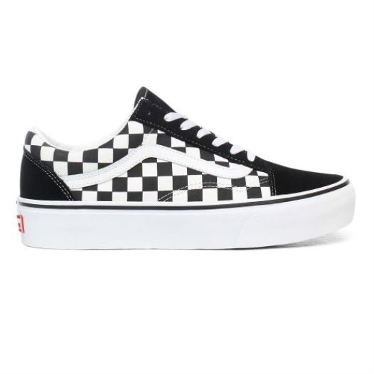 Vans Shoes | Checkerboard Old Skool Platform Black-True White