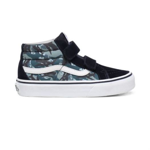 Vans Shoes | Animal Camo Sk8-Mid Reissue V Kids (4-8 years) (Animal Camo) Parisian Night/True White