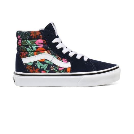 Vans Shoes | Multi Tropic Sk8-Hi Kids (4-8 years) (Multi Tropic) Dress Blues/True White