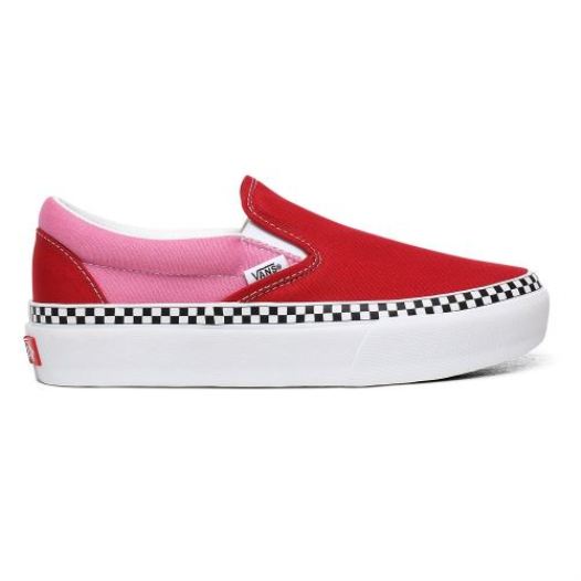Vans Shoes | 2-Tone Classic Slip-On Platform (2-Tone) Chili Pepper/Fuchsia Pink